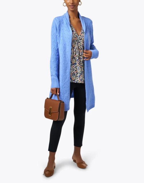 Courtland Park Cashmere Cable Cardigan