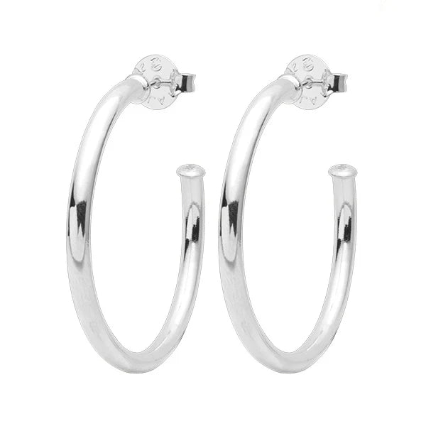 Sheila Fajl 2'" Everybody’s Favorite Hoops- Polished silver