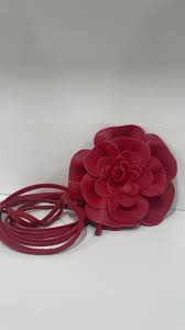 Rosette Leather Flower Belt - (three colors)