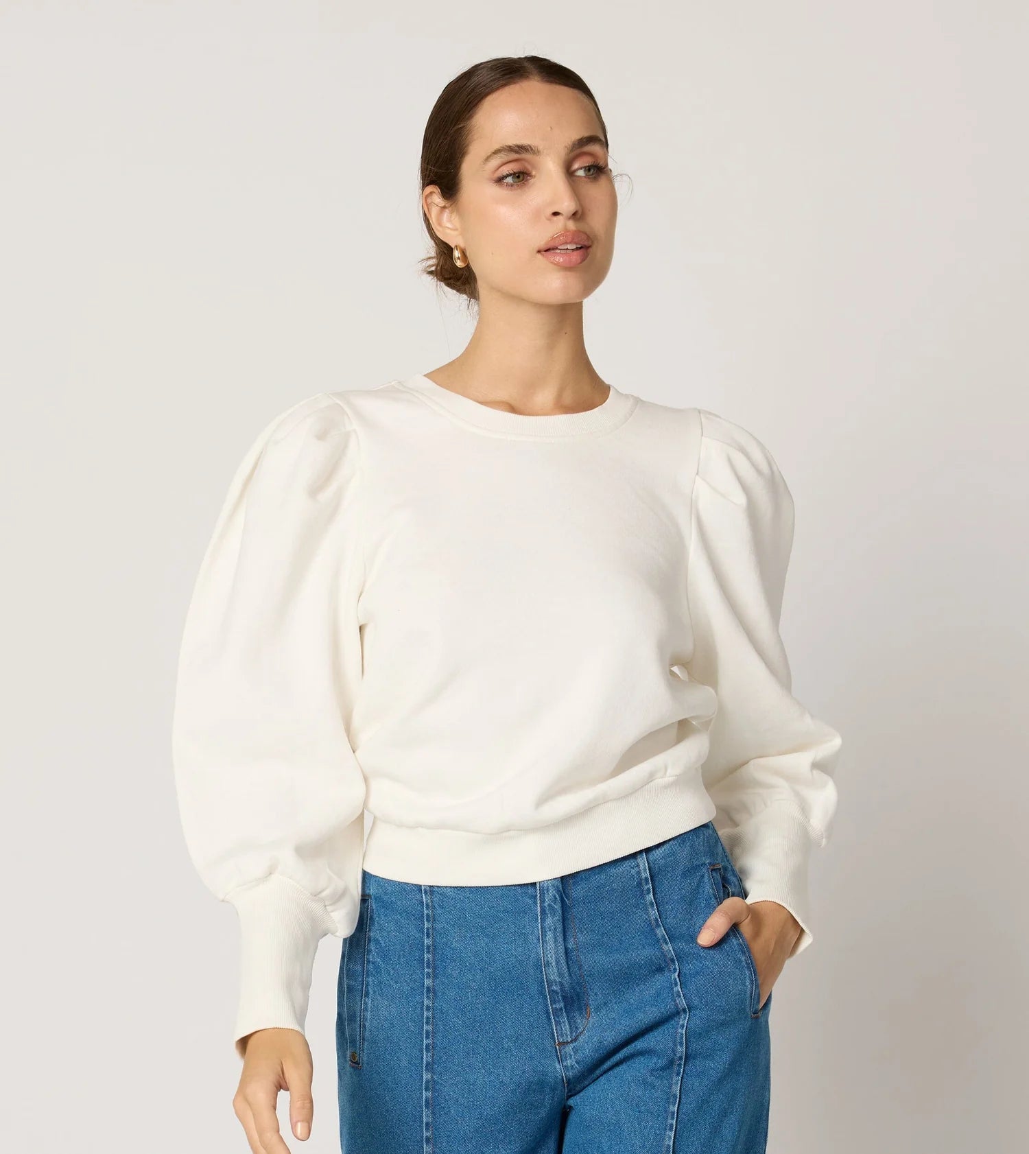 Cleobella Indi Sweatshirt - Ivory