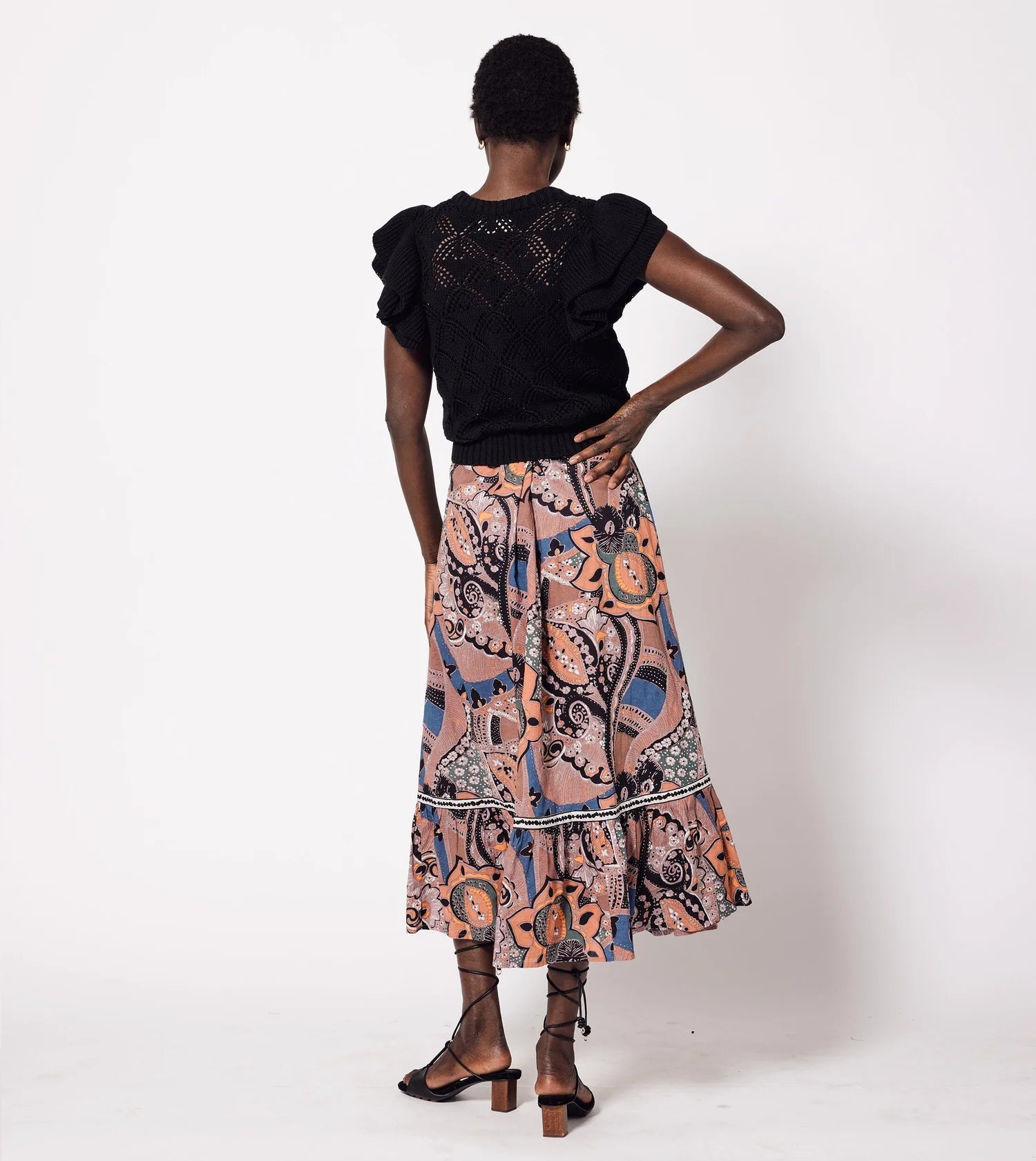 Cleobella Jodie Ankle Skirt - Mirage Print