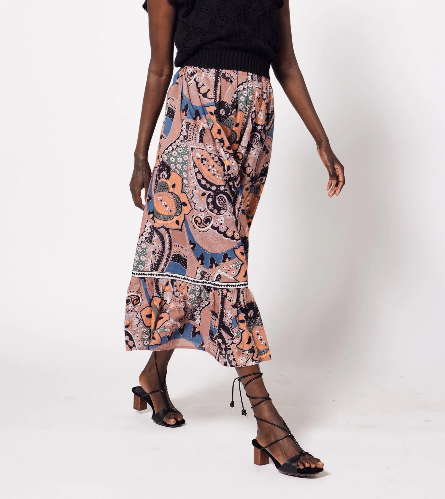 Cleobella Jodie Ankle Skirt - Mirage Print