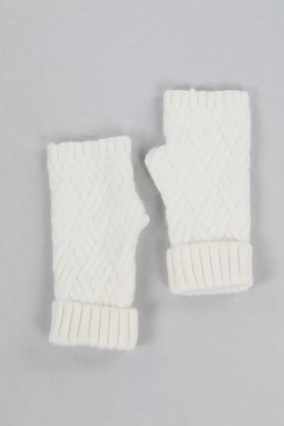 Knitted Fingerless Gloves - 3 Colors