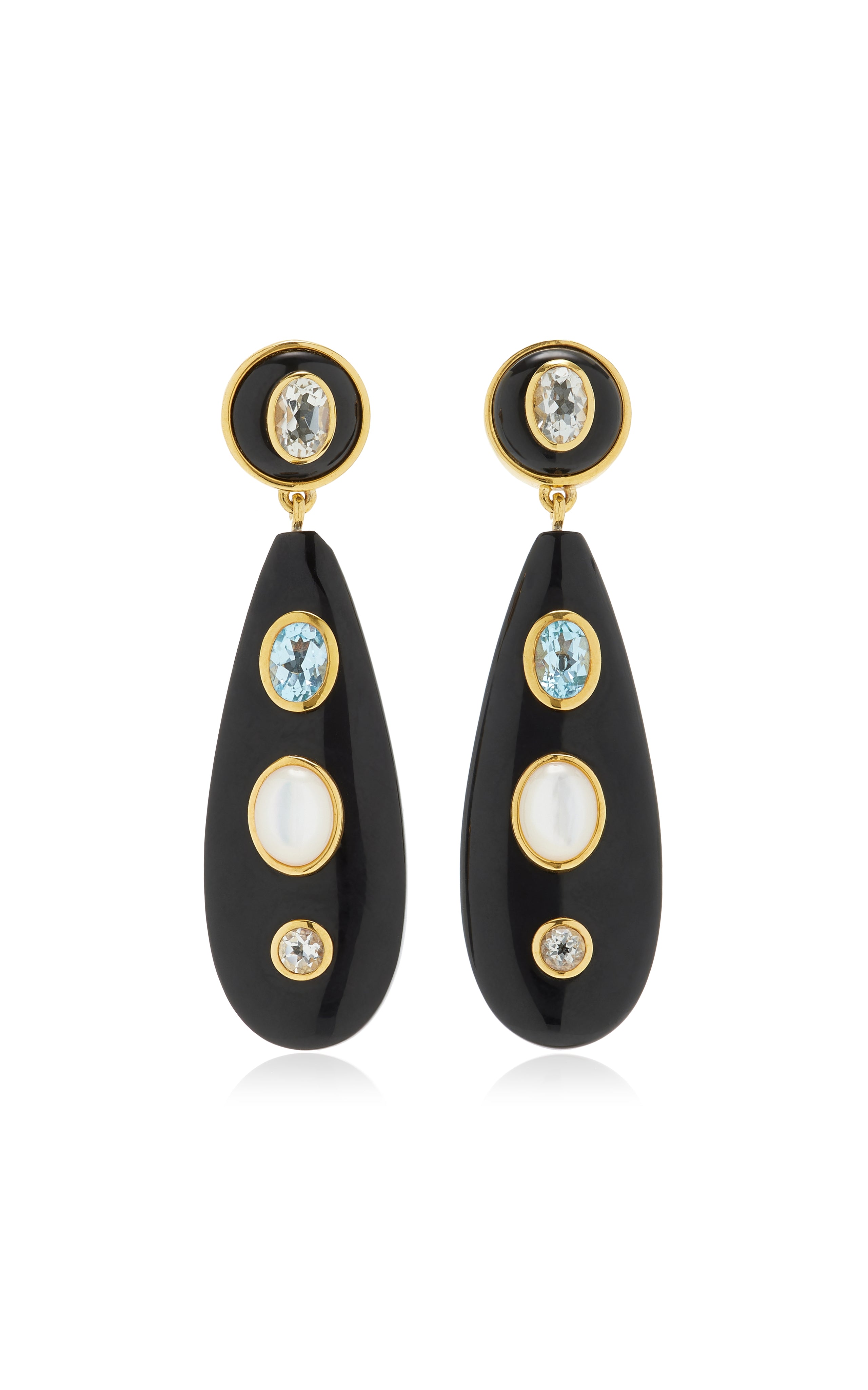 Lizzie Fortunato Torre Earrings in Midnight Sparkle