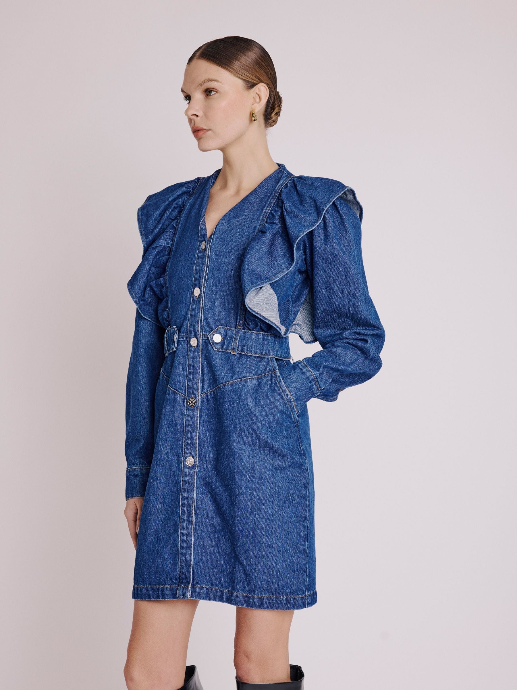 Reem Dress - Blue Denim