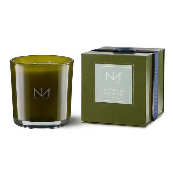 Niven Morgan Sea Grass, Sage & Driftwood Candle