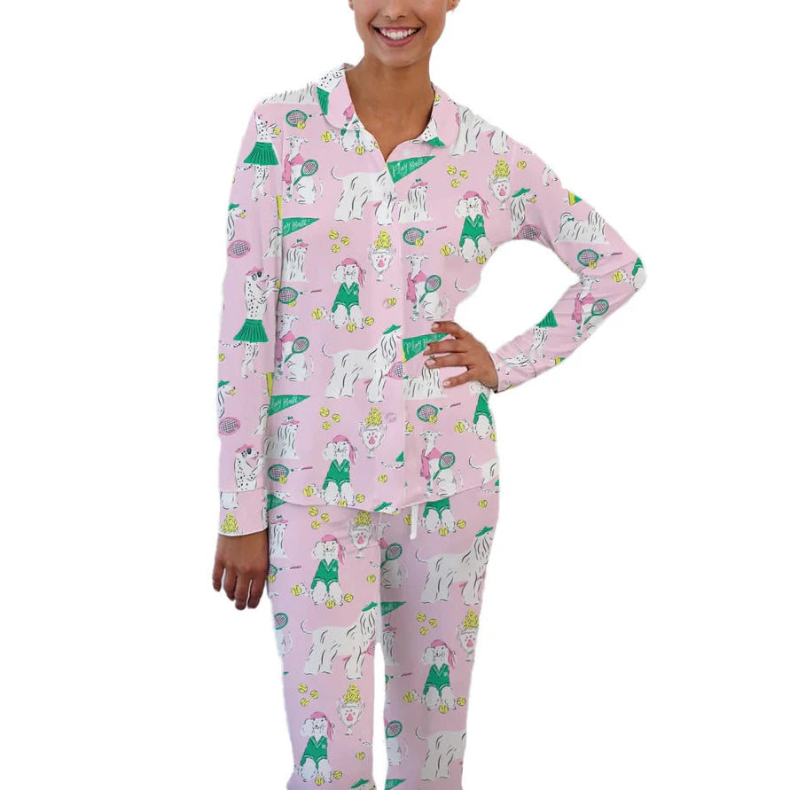 Tennis Dogs Pajama Set