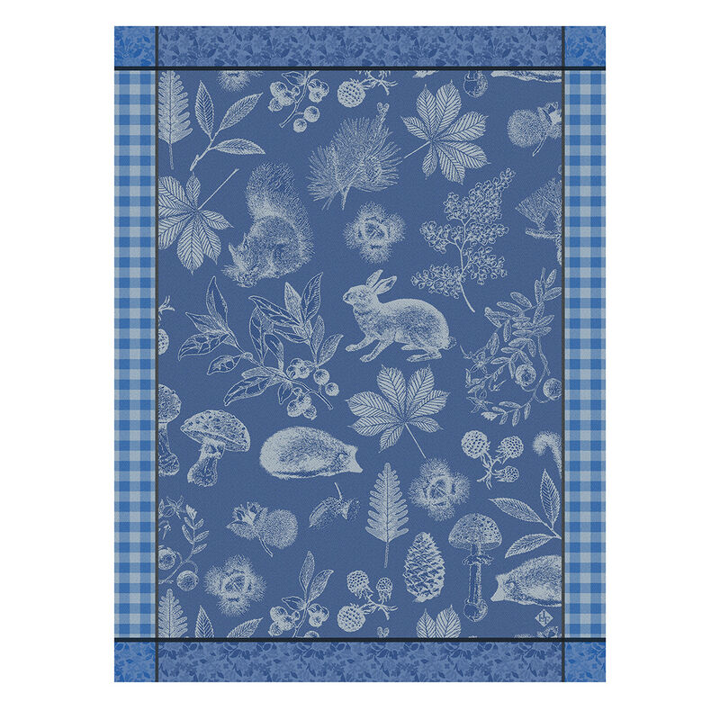 Le Jacquard Francais Dans Les Bois Tableau Blue Tea Towel