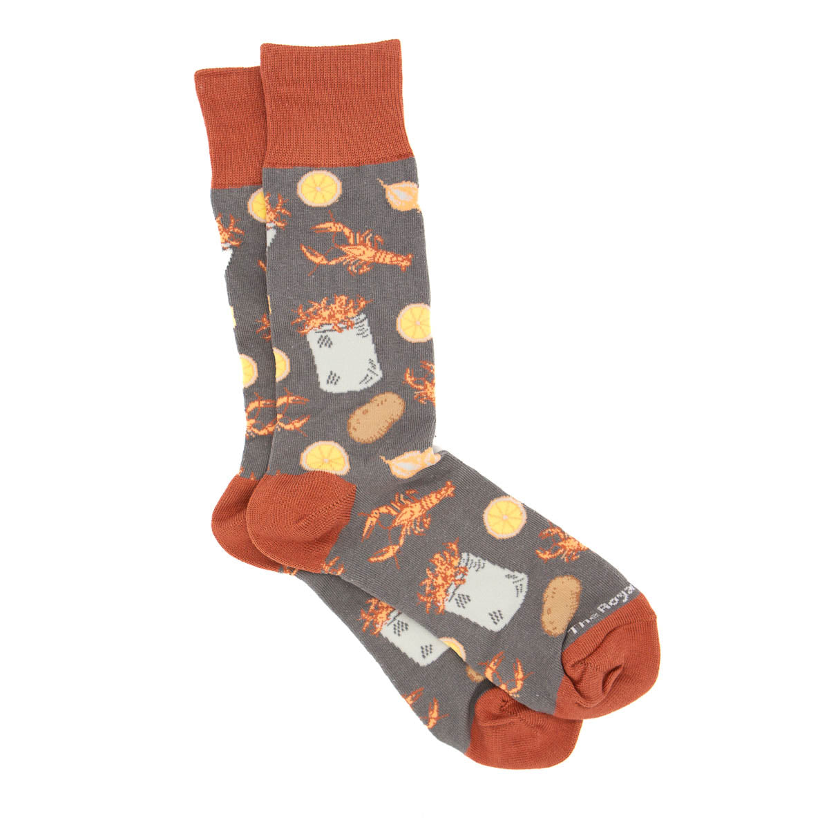 Crawfish Boil Socks - Grey