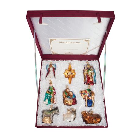 Nativity Collection Christmas Ornaments - (nine pieces)