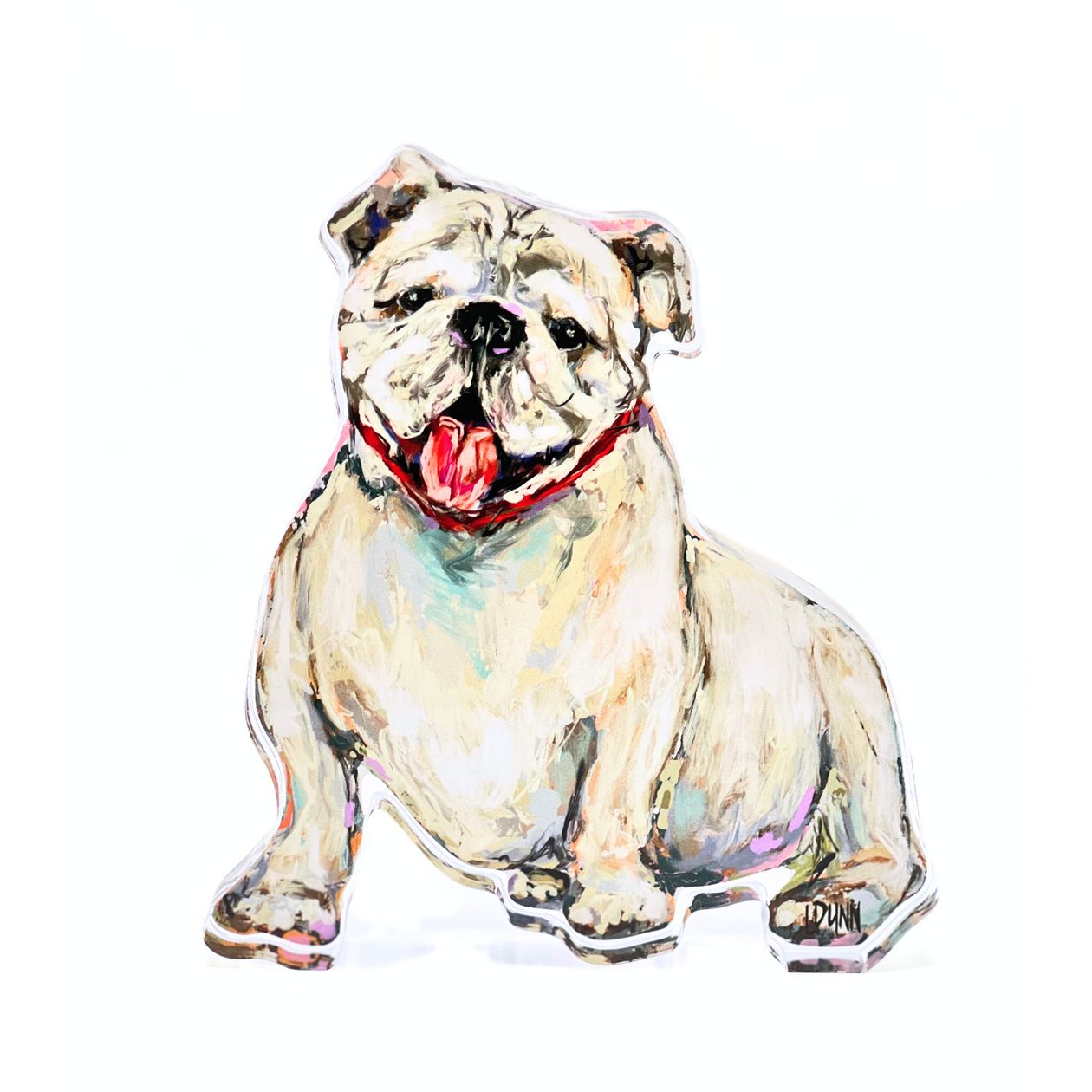 Acrylic White Bulldog