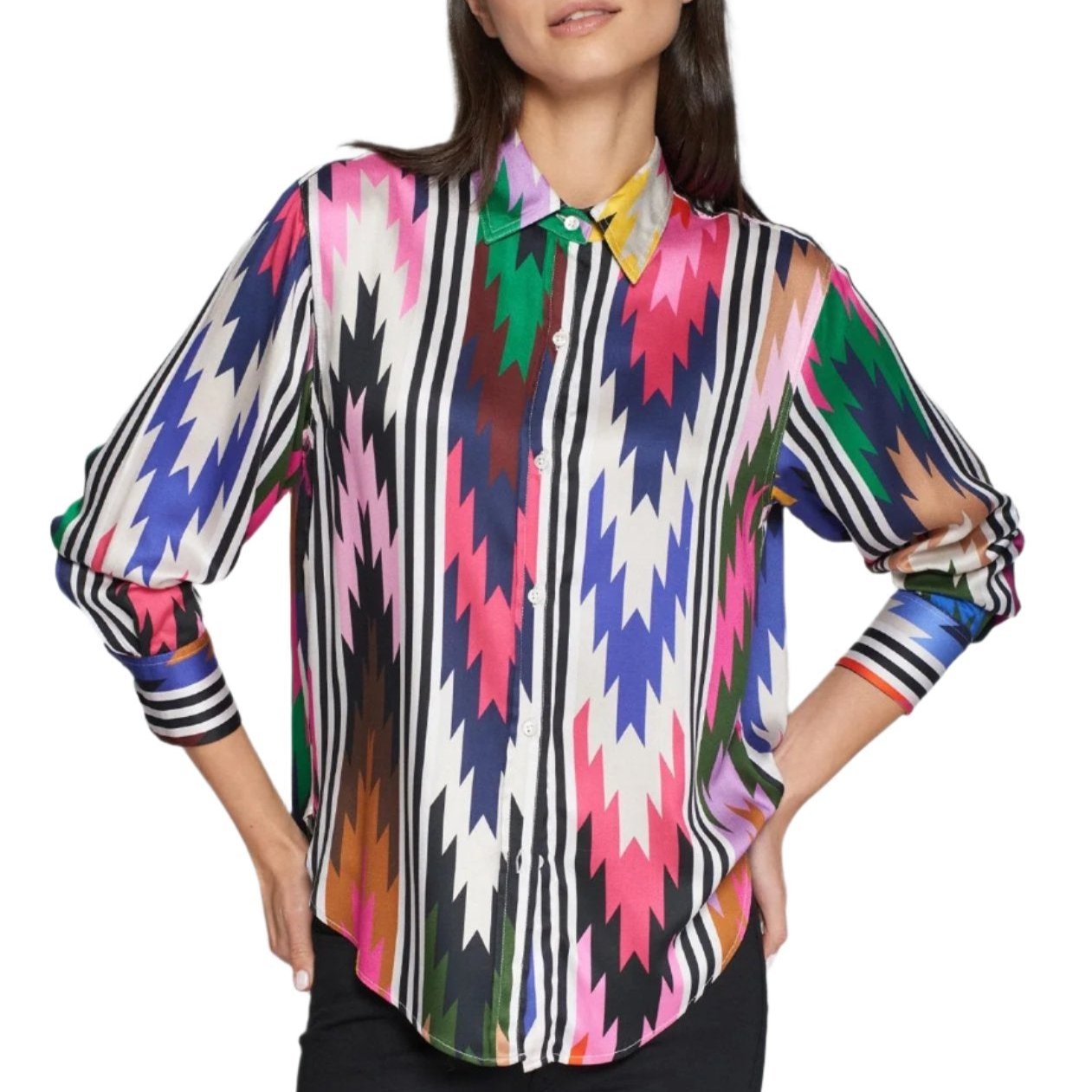 Vilagallo Navajo Print Top