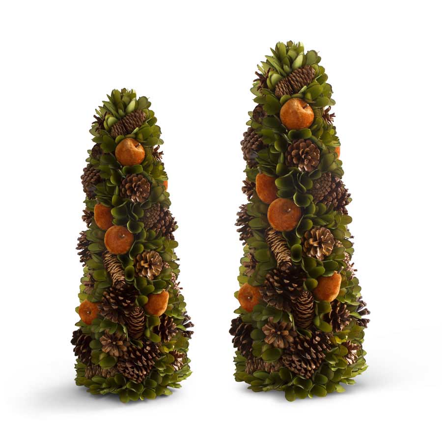 Rusty Apple & Pinecone Tree - two sizes