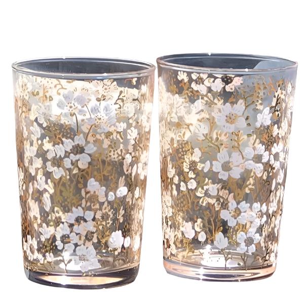 Eden Flower Design Glasses -  Set of 6