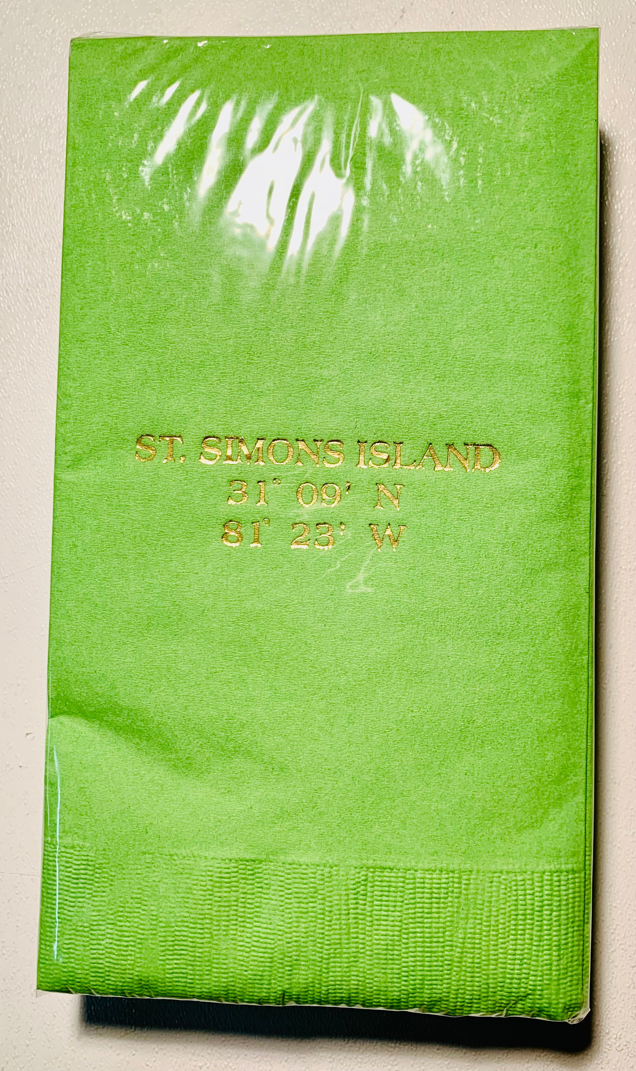 Lime Coordinates Guest Towel - (St. Simons or Sea Island)