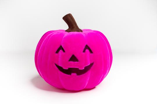 Flocked Jack O' Lanterns - (five colors)