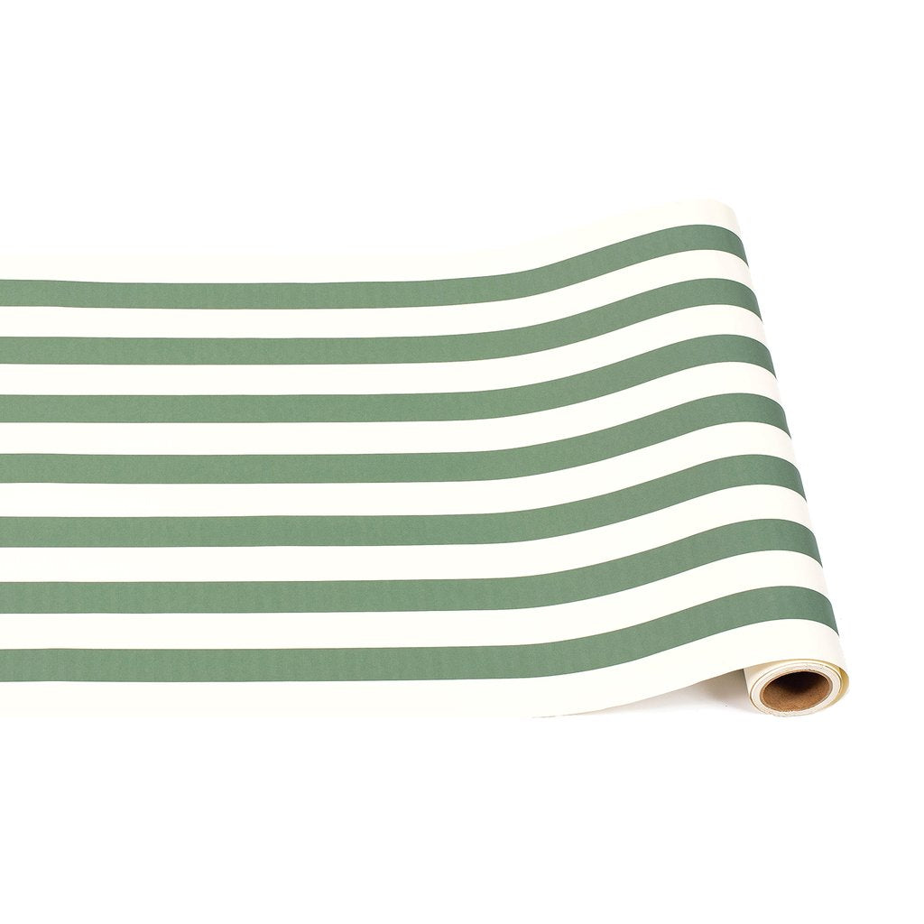 Classic Dark Green Stripe Runner