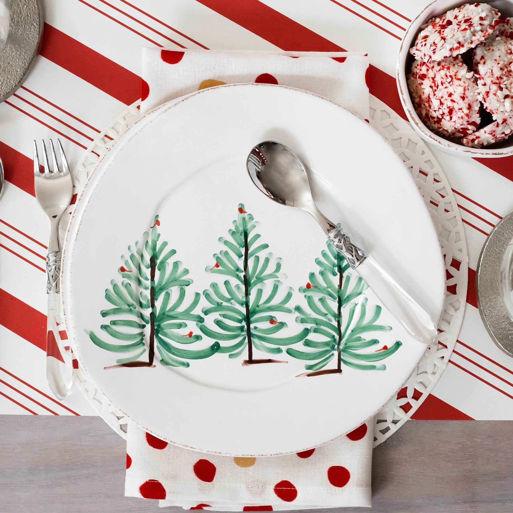 Vietri Melamine Lastra Holiday Dinner Plate