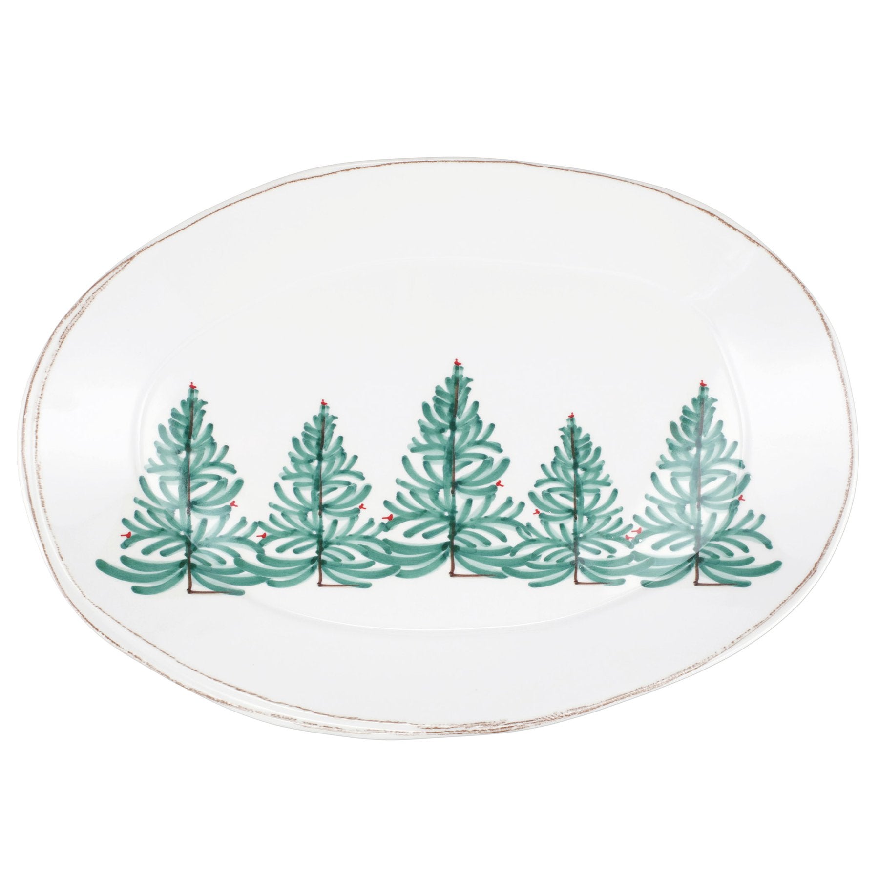 Vietri Melamine Lastra Holiday Oval Platter