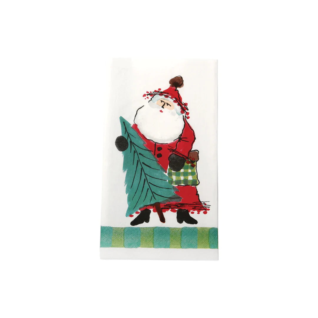 Vietri Old St. Nick Guest Towel (16 Pack)