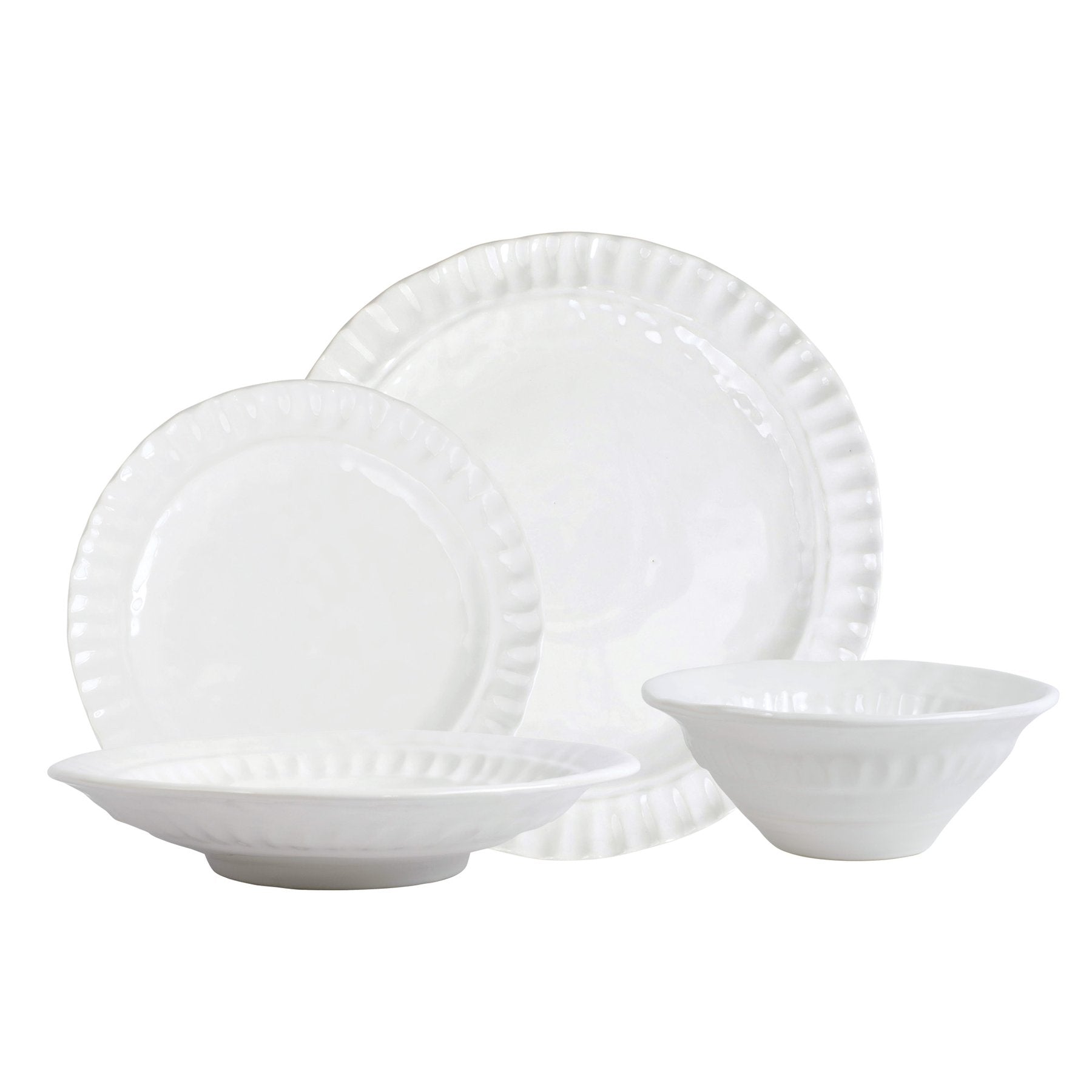 Vietri Pietra Serena - 4-Piece Place Setting