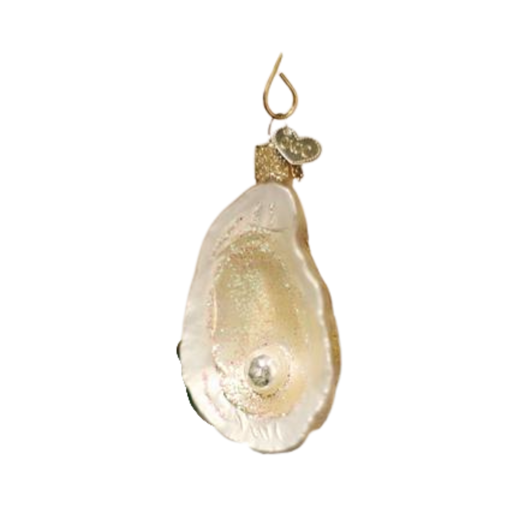 Oyster With Pearl Christmas Ornament