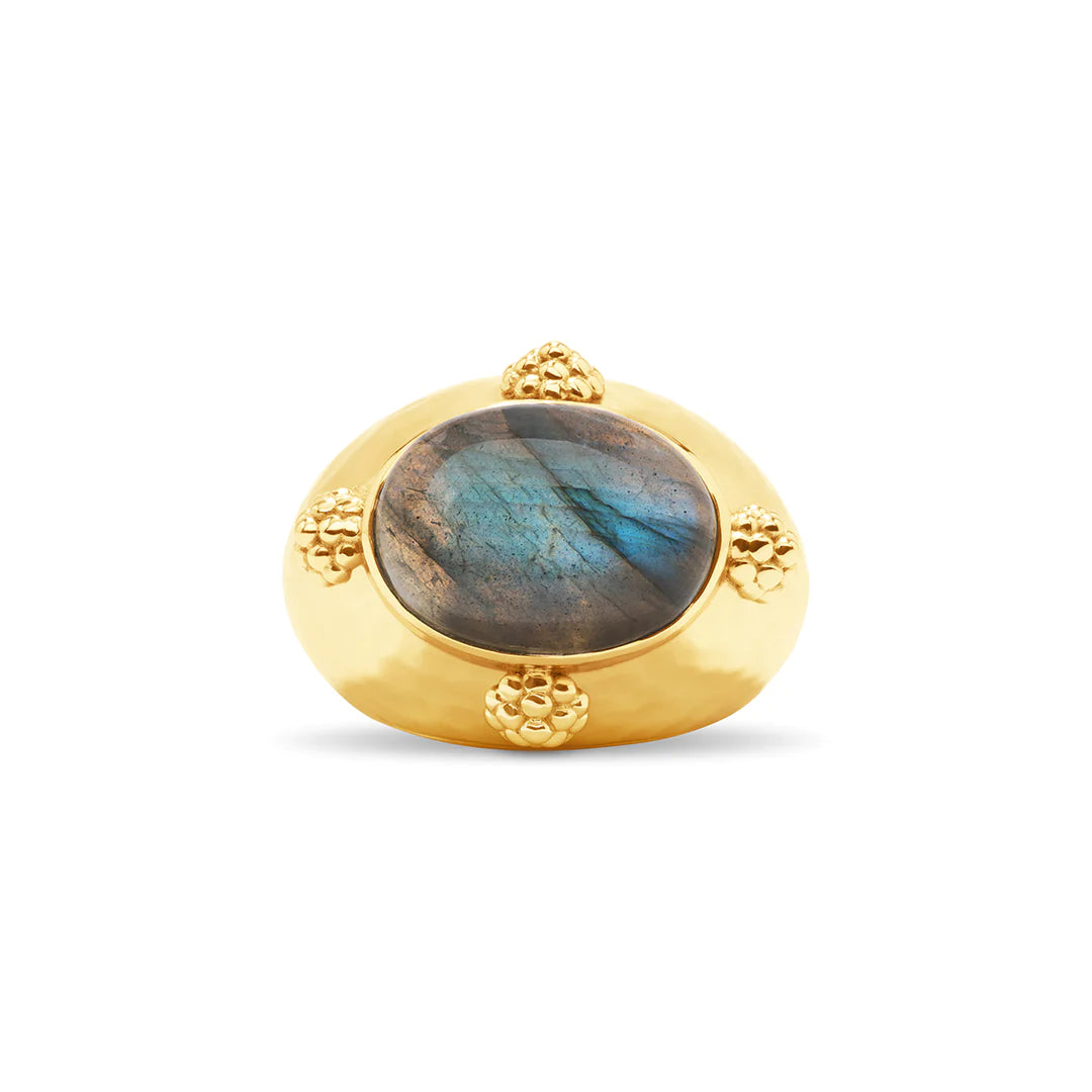 Capucine De Wulf Cleopatra Oval Ring - Blue Labradorite