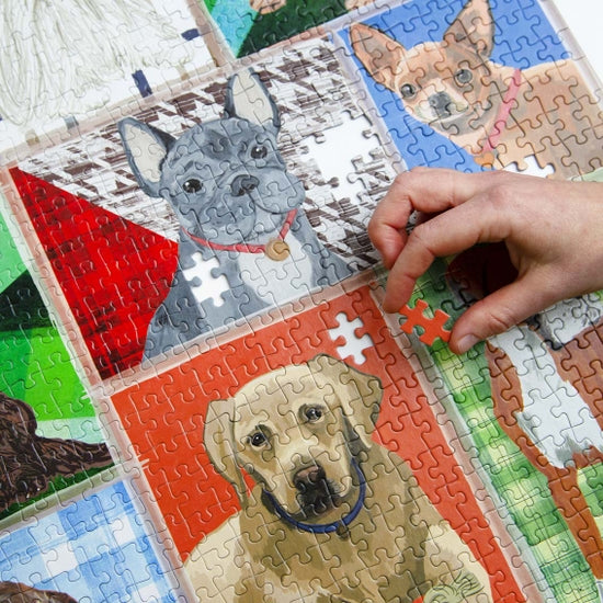 1000-Piece Dogs Puzzle With Poster & Trivia