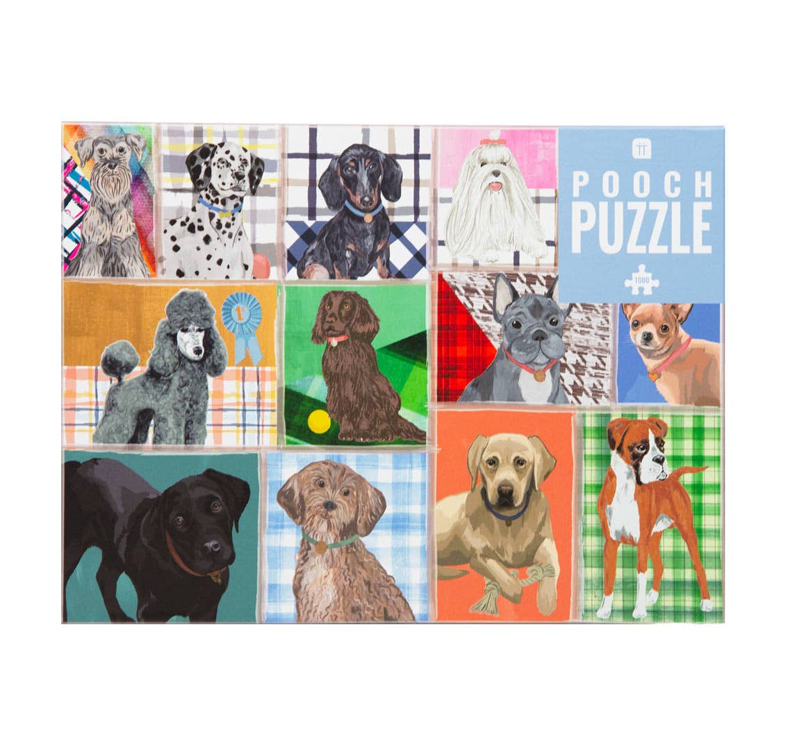 1000-Piece Dogs Puzzle With Poster & Trivia