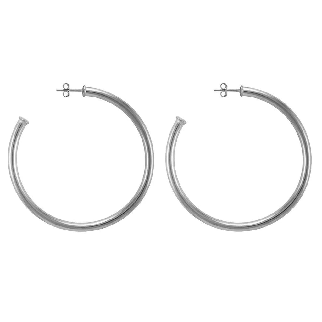 Sheila Fajl 2'" Everybody’s Favorite Hoops- Brushed Silver