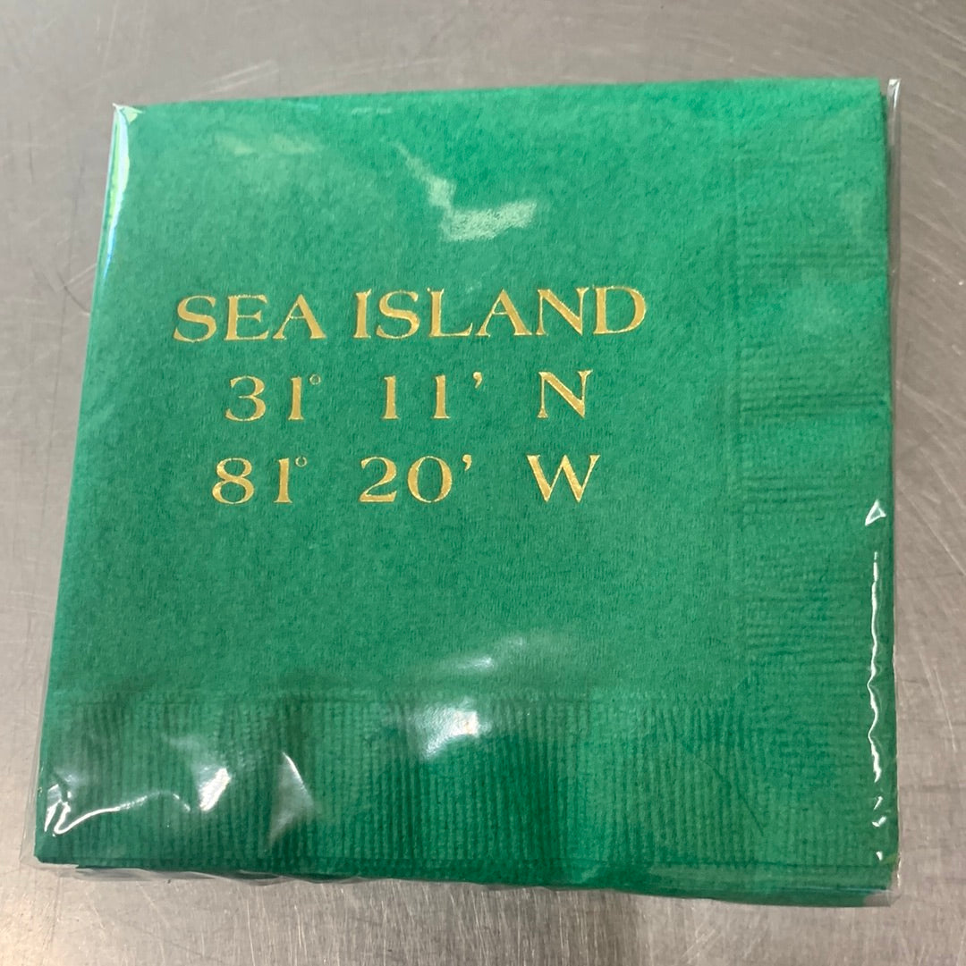 Sea Island Beverage Napkins (seven colors)