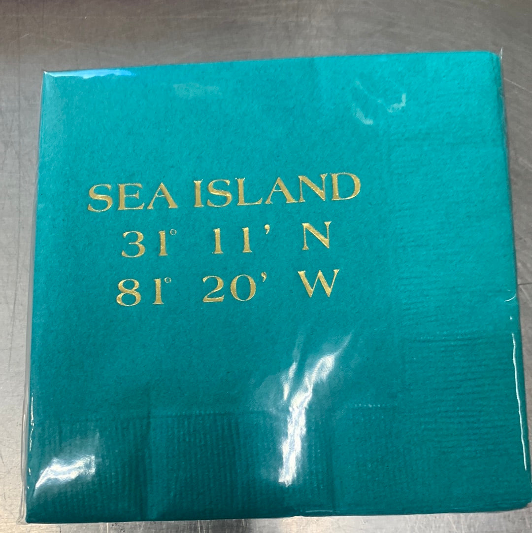 Sea Island Beverage Napkins (seven colors)