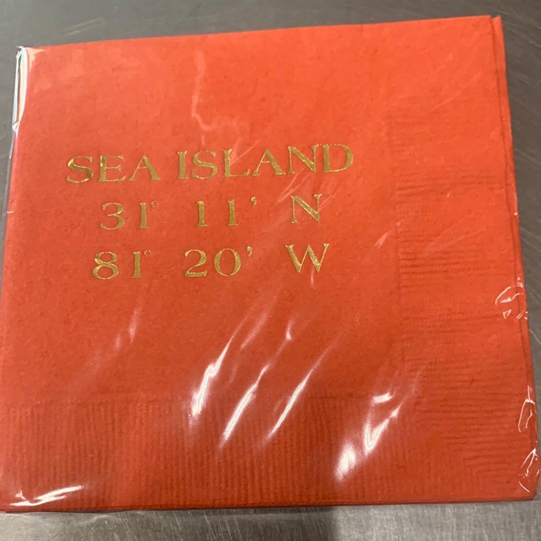 Sea Island Beverage Napkins (seven colors)