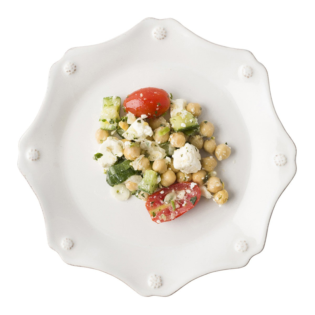 Juliska Berry & Thread Scallop Salad Plate - (whitewash or chambray)