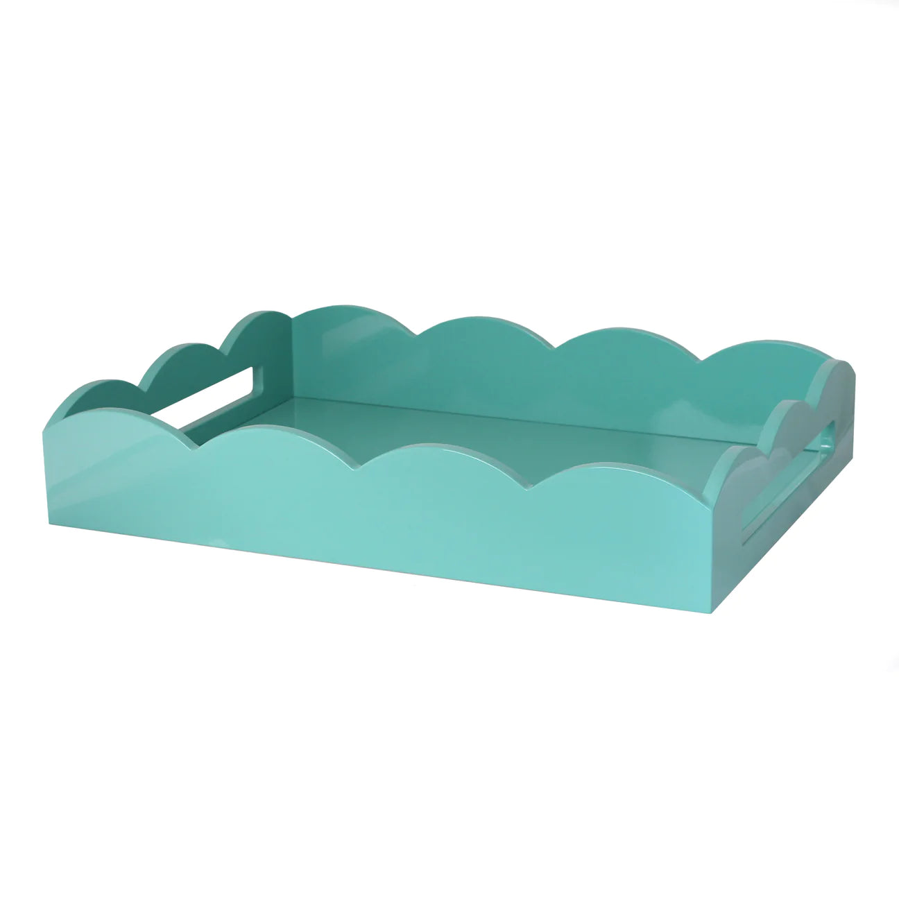 Addison Ross  17x13 in. Scalloped Tray - (three colors)