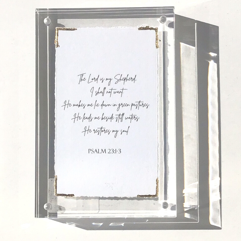 Scriptures in Acrylic Frames - 4x6 (two variants)